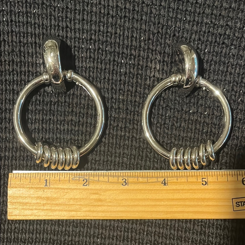 Cool Silver Hoop Earrings